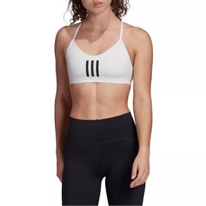 Adidas 3 stripe XS white sportsbra
